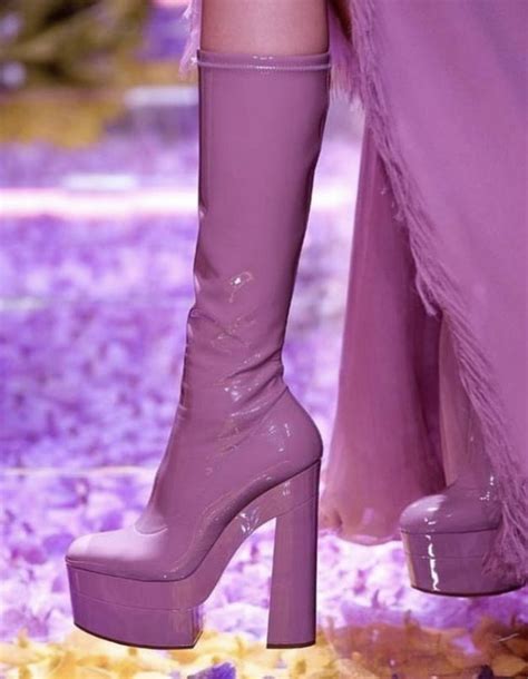 daphne purple boots versace|Versace Boots .